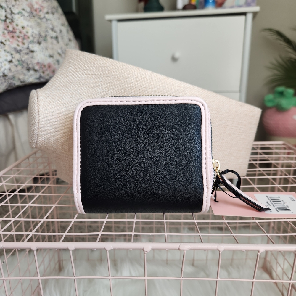 Juicy Couture Black and Pink Wallet with Logo Patch - Picture 2 of 5